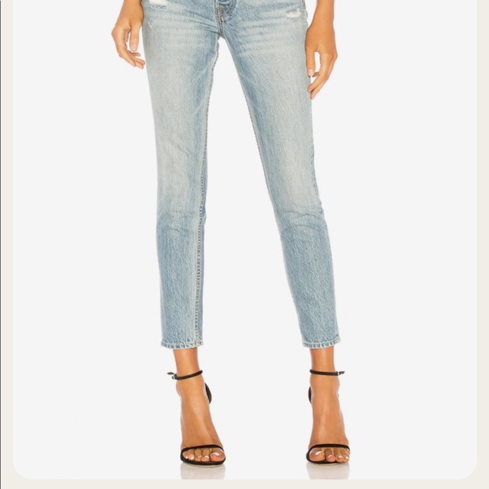 GRLFRND Karolina Skinny Jean in Domenico wash